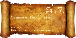 Szemere Terézia névjegykártya