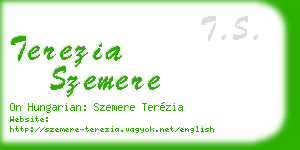 terezia szemere business card