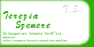 terezia szemere business card